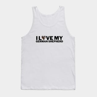 I love my German Shepherd Heart design Tank Top